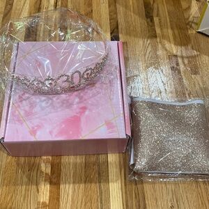 30th birthday tiara and 30 & fabulous sash